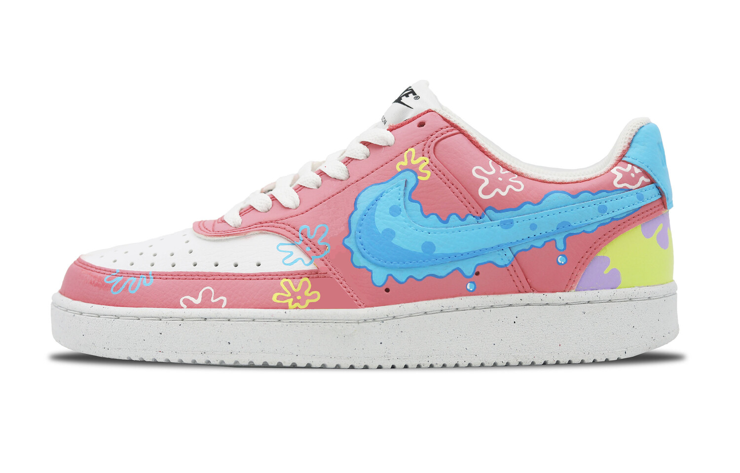 

Кроссовки для скейтборда Court Vision 1 мужские с низким верхом белый/розовый/синий Nike