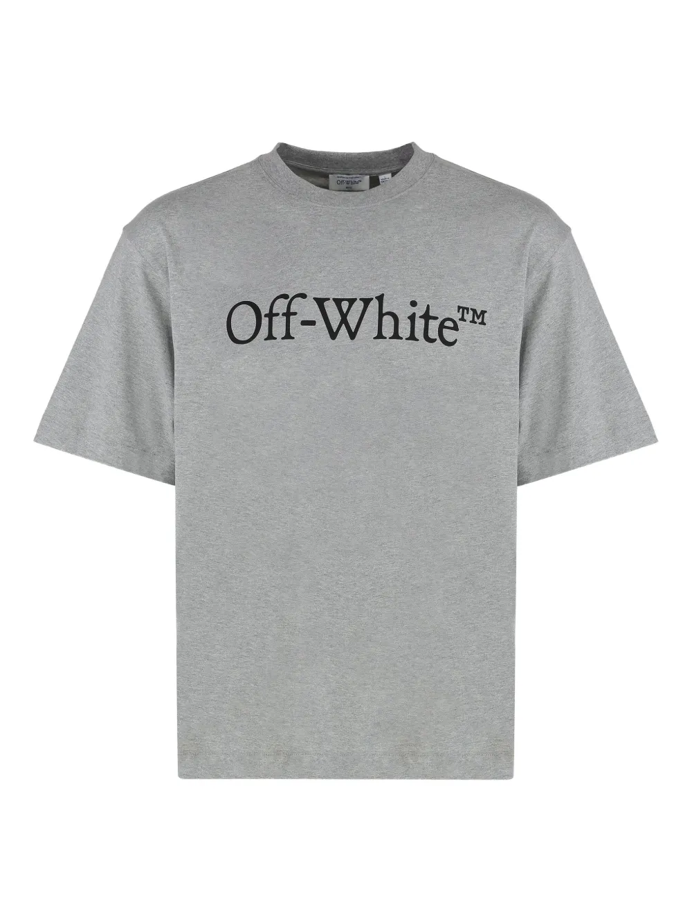 

Футболка с принтом логотипа OFF-WHITE, серый