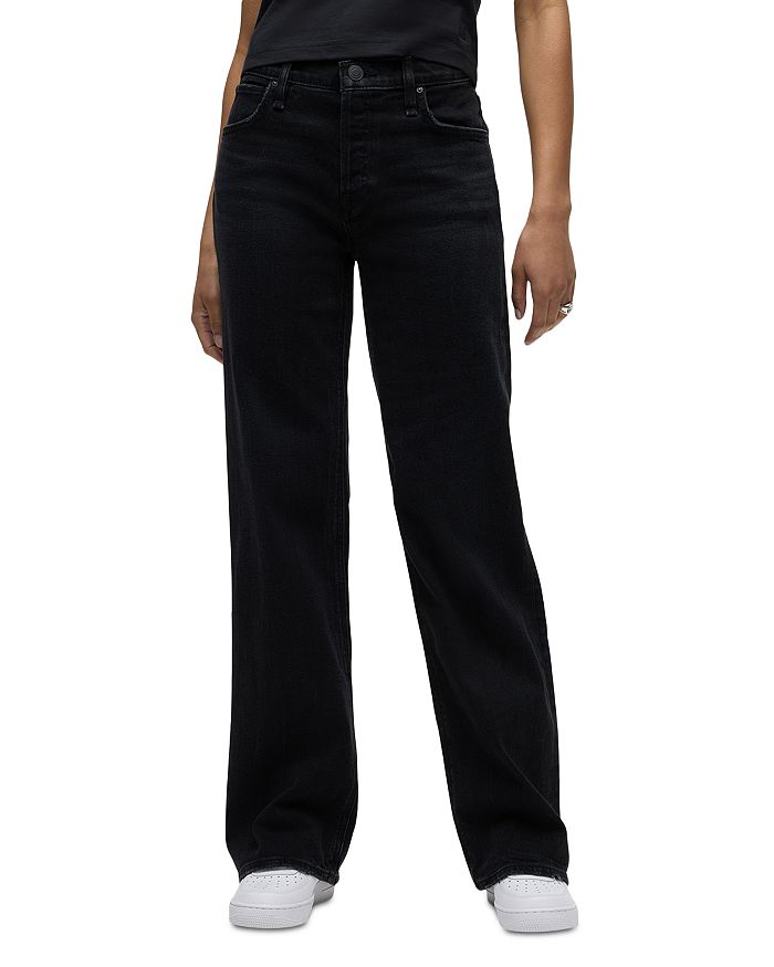 

Роскошные джинсы Rosie High Rise Wide Leg в потрясающем черном цвете Hudson, черный