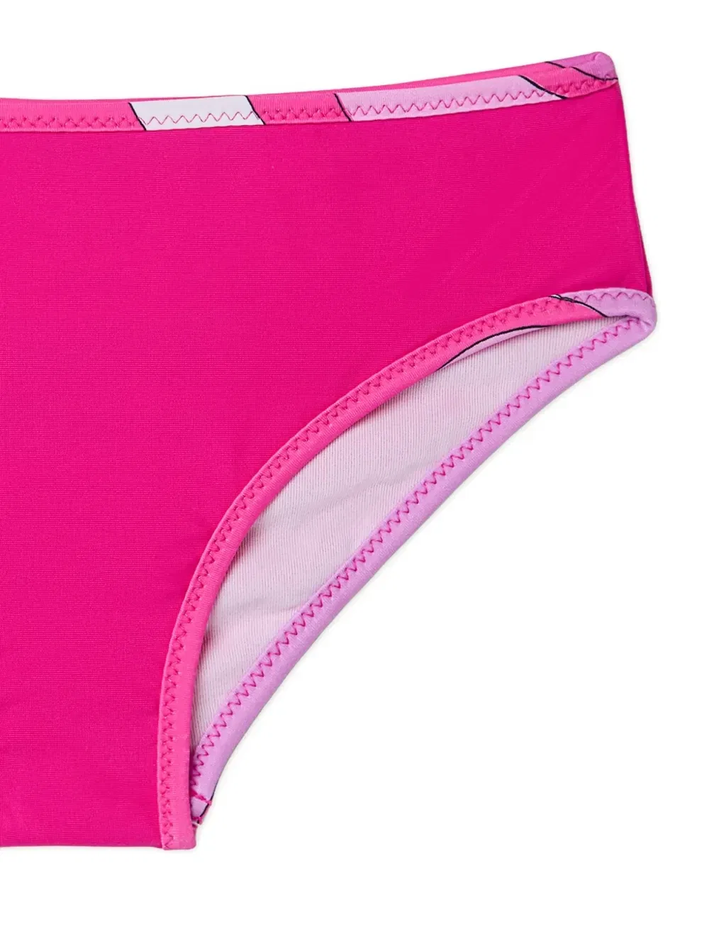 Низ бикини с принтованными краями Pucci Junior, розовый — фото 3