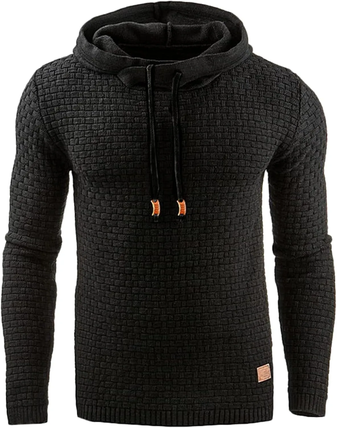 

Мужской однотонный худи с длинным рукавом lonwick