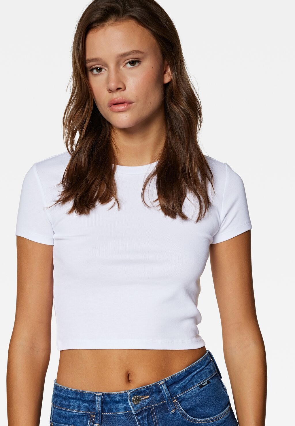 

Базовая футболка KURZARM CREW NECK TEE Mavi, белый