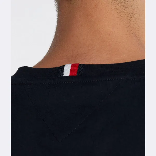 Футболка стандартного кроя с монограммой imd Tommy Hilfiger, синий — фото 4