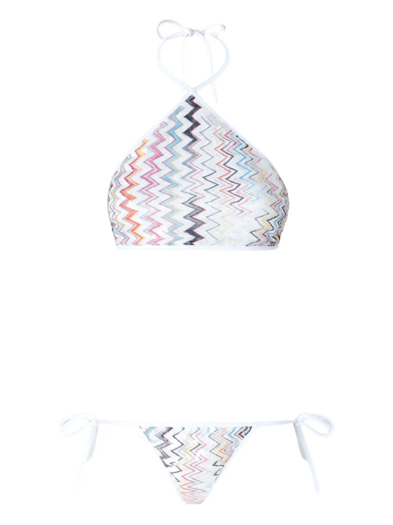 

Бикини с узором зигзаг Missoni, белый