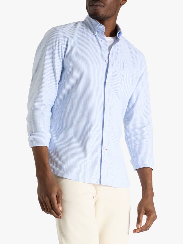 

Оксфордская хлопковая рубашка Slim Fit SPOKE, Light Blue