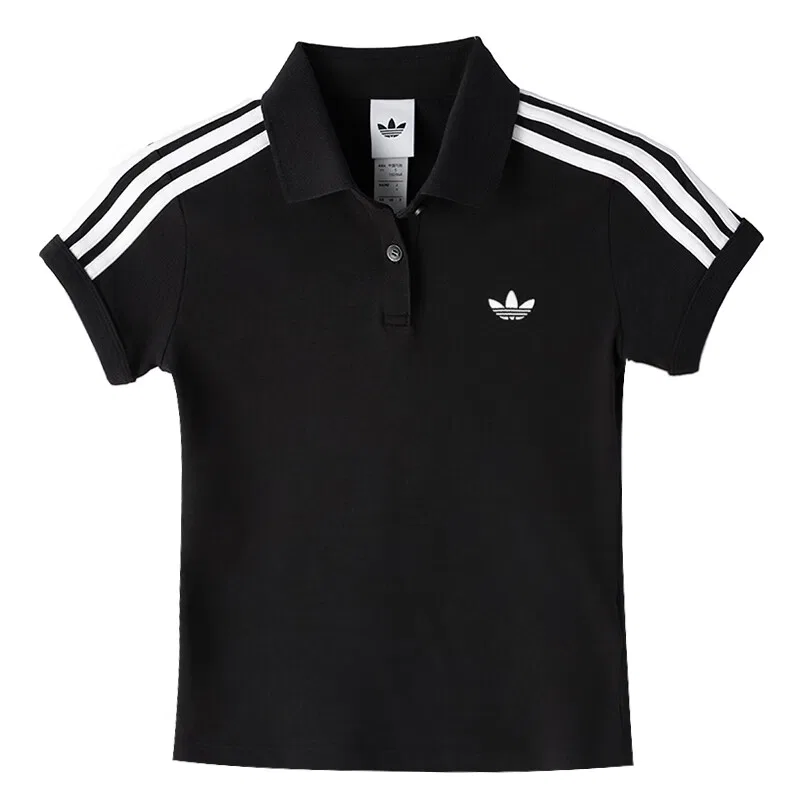 Женское поло Adidas Originals, Black