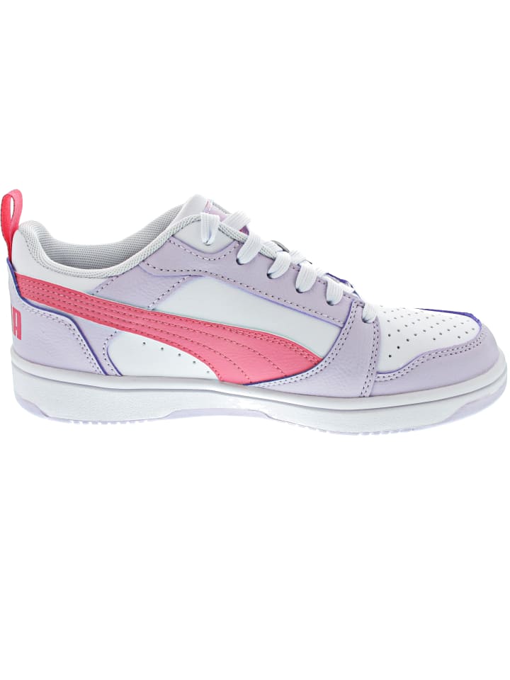 Puma Кроссовки Rebound V6 Lo Jr розового цвета — фото 3