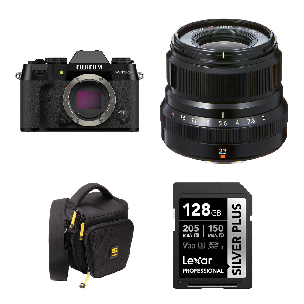 

Беззеркальная камера FUJIFILM X-T50 Mirrorless Camera with 23mm f/2 Lens and Basic
