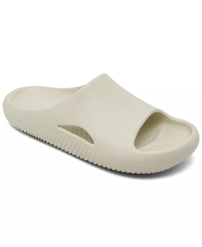 

Мужские уютные слайдеры Mellow Recovery от Finish Line Crocs, коричневый/бежевый