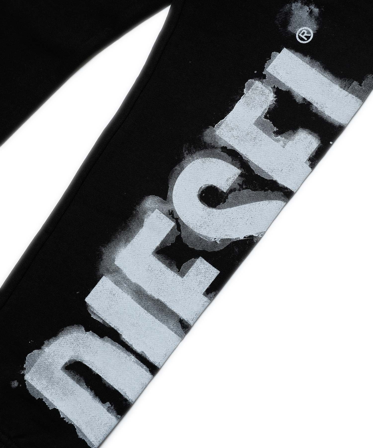Детские спортивные штаны с логотипом бренда DIESEL, Black — фото 3
