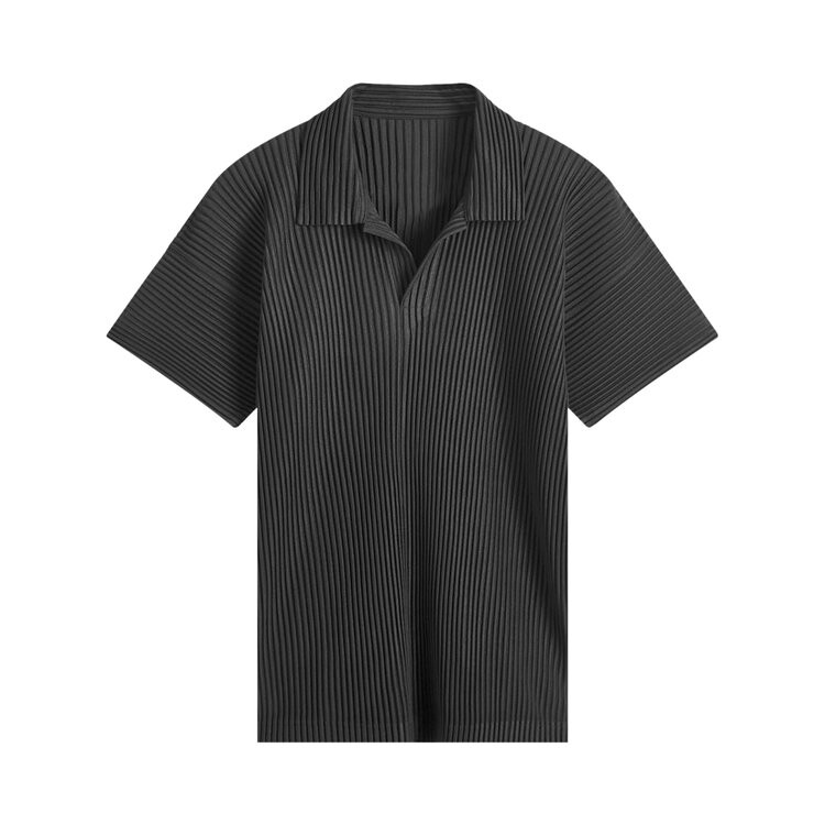 

Поло Homme Plissé Issey Miyake Basic Polo Shirt, черный