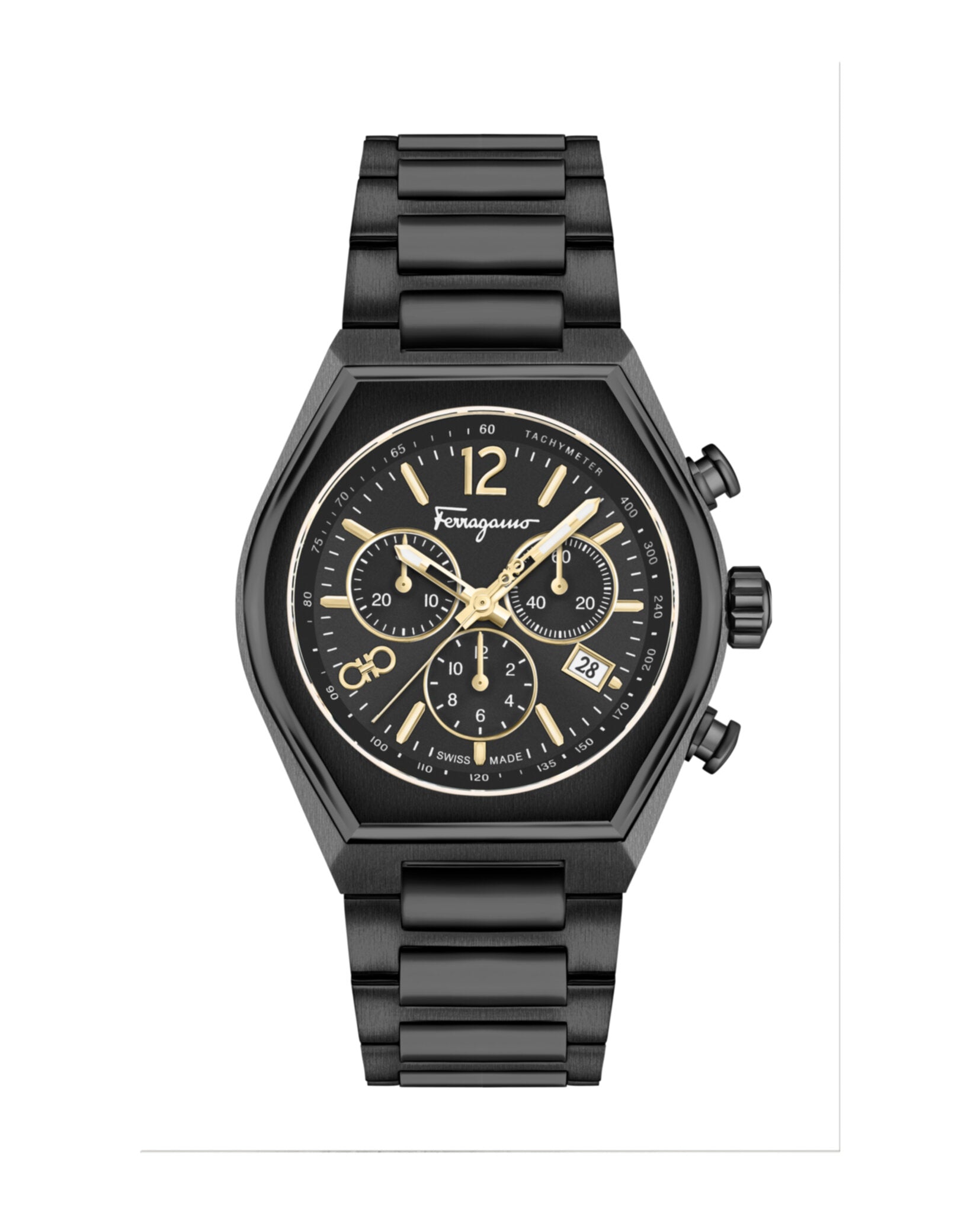 

Часы Ferragamo Tonneau Chrono Salvatore Ferragamo, черный