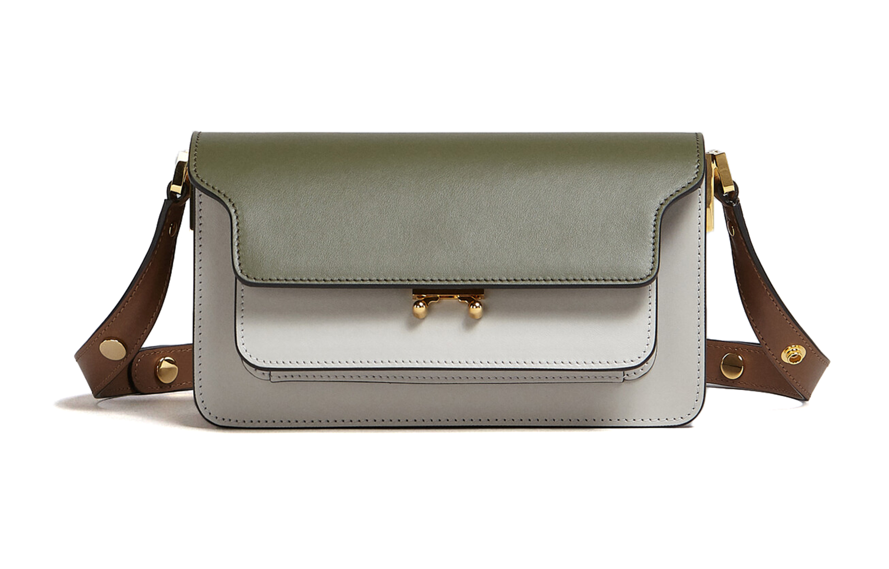 

Сумка через плечо из телячьей кожи Trunk, женская MARNI