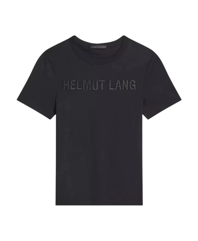 

Облегающая футболка с логотипом Helmut Lang, черный