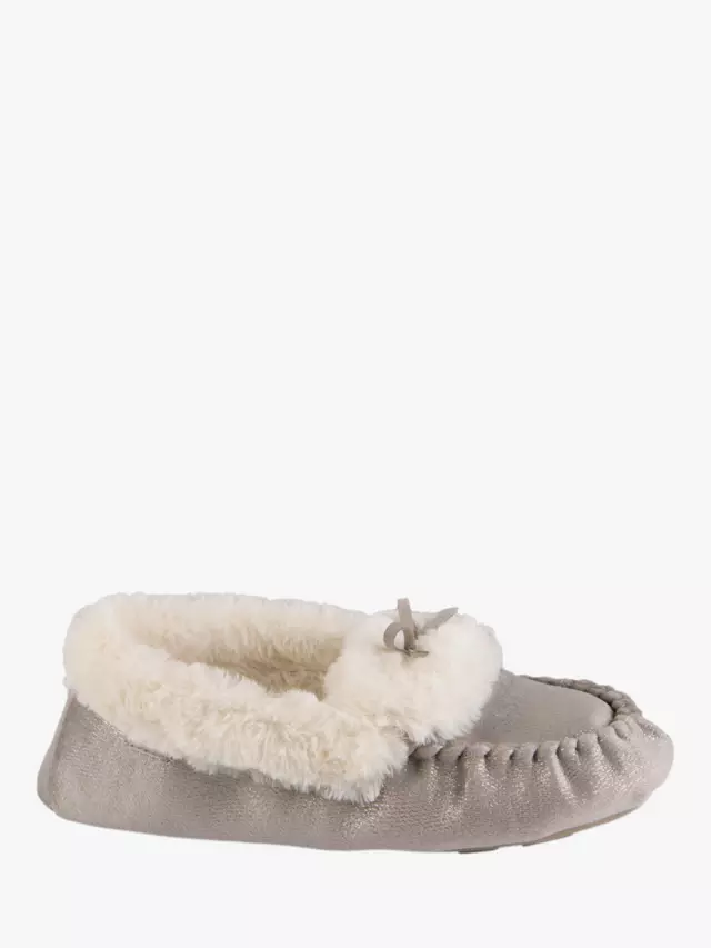 Тапочки totes Sparkle Moccasin, серый
