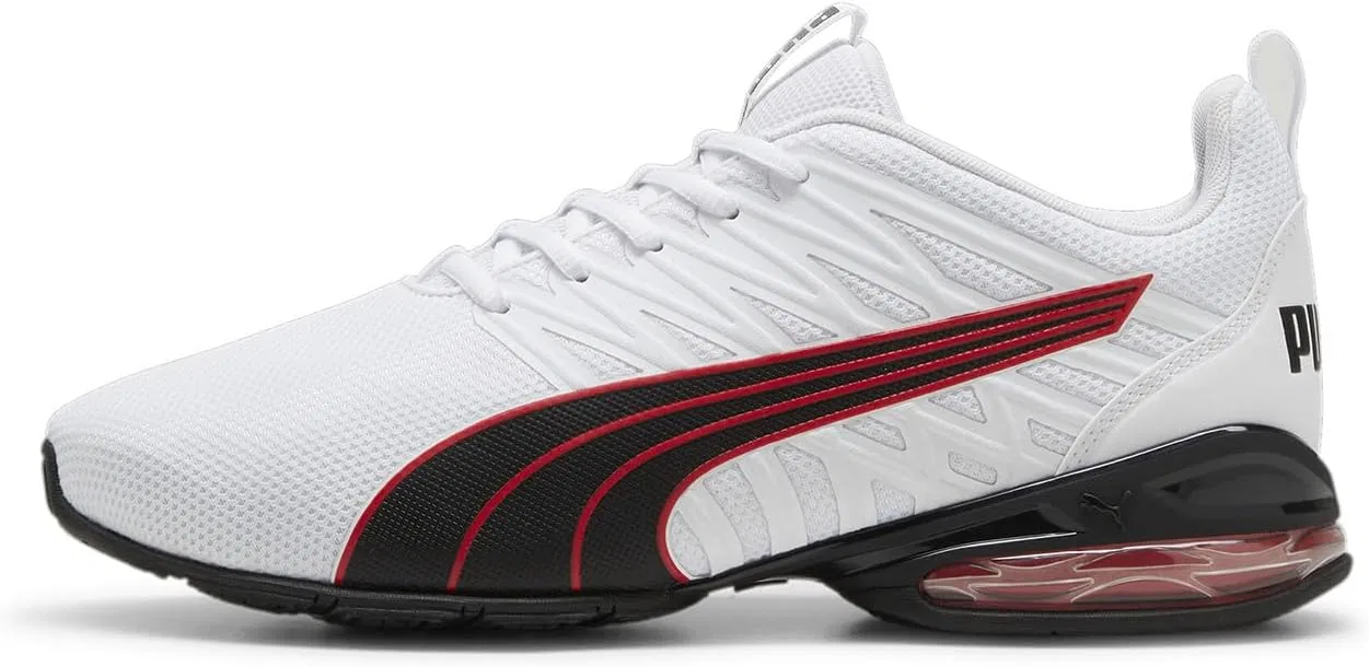 Беговые кроссовки Puma Unisex Voltaic Evo LightRoad, Puma White Puma Black For All Time Red — фото 2