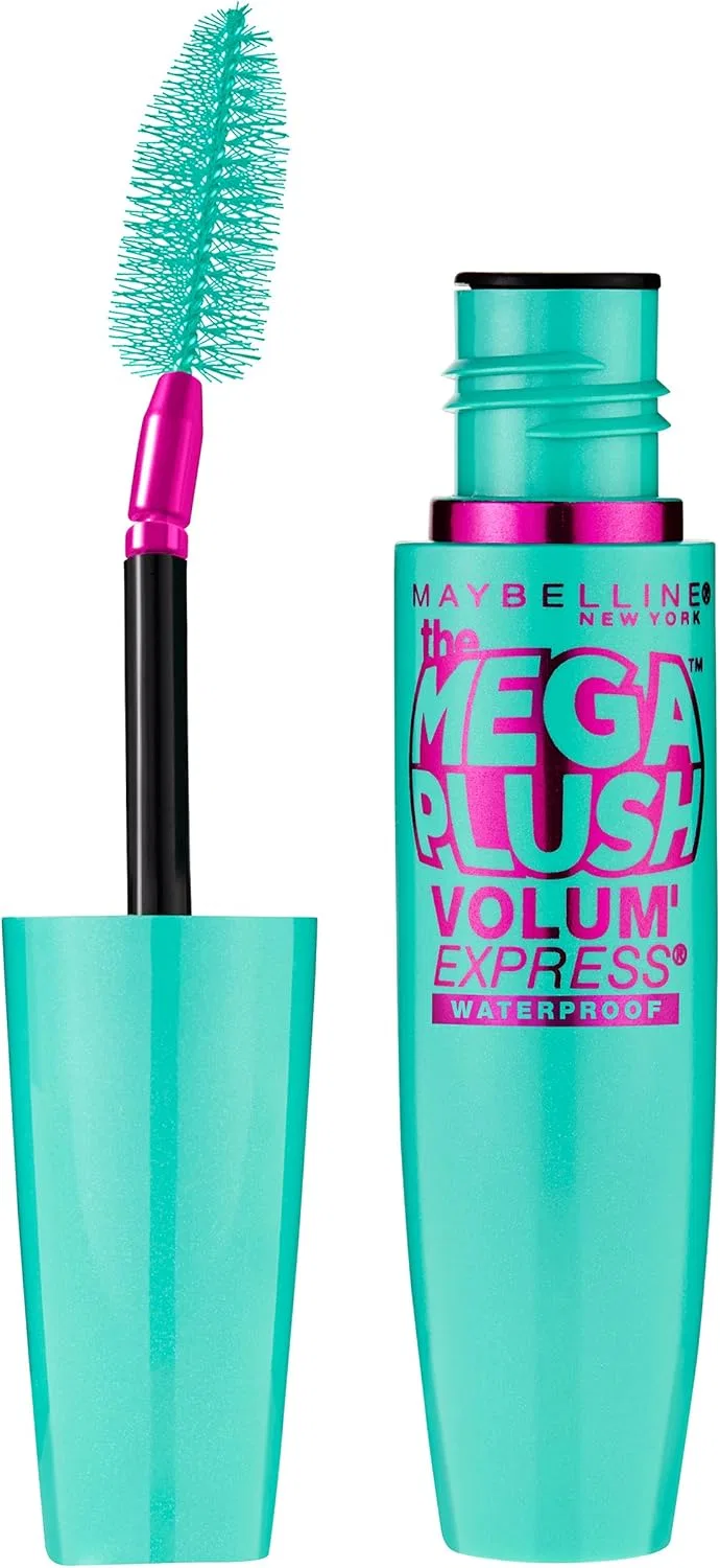 Тушь для ресниц объемная водостойкая Maybelline New York Volume Express Mega Plush, 0.3 fl oz, коричневый