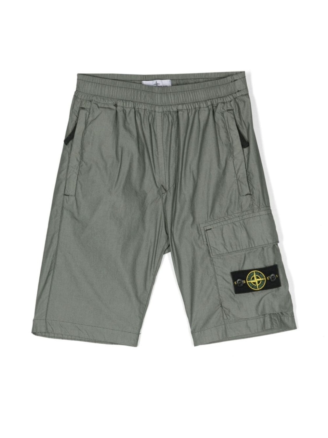 

Stone Island Junior шорты с узором Compass, зеленый