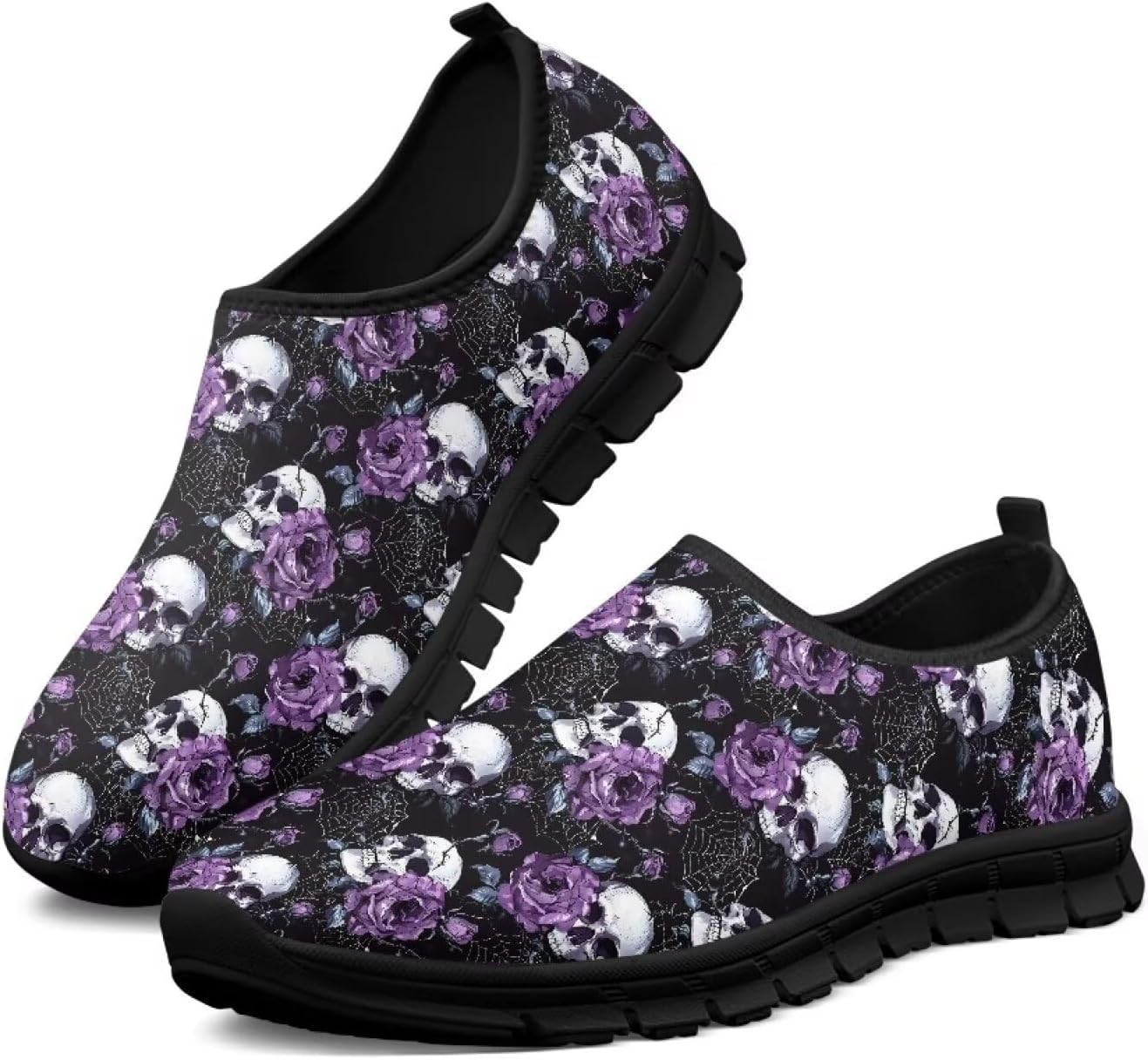 

Мужские повседневные кроссовки без шнурков, низкие спортивные кеды, нескользящие, легкие и комфортные для бега на улице Qoiuvncy, фиолетовый