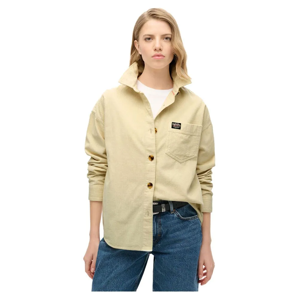 

Верхняя рубашка Superdry Chunky Cord, бежевый