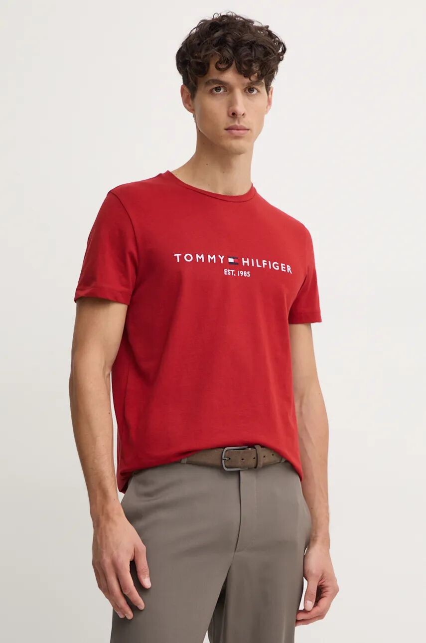 

Хлопковая футболка Tommy Hilfiger, красный