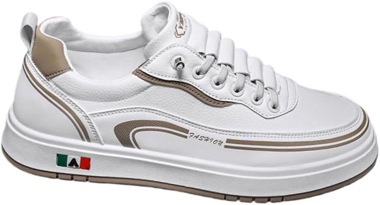 

Мужские модные спортивные туфли - белые кеды на шнурках и без шнурков с резиновой подошвой - подходят для повседневного ношения или работы круглый год Spkfhd