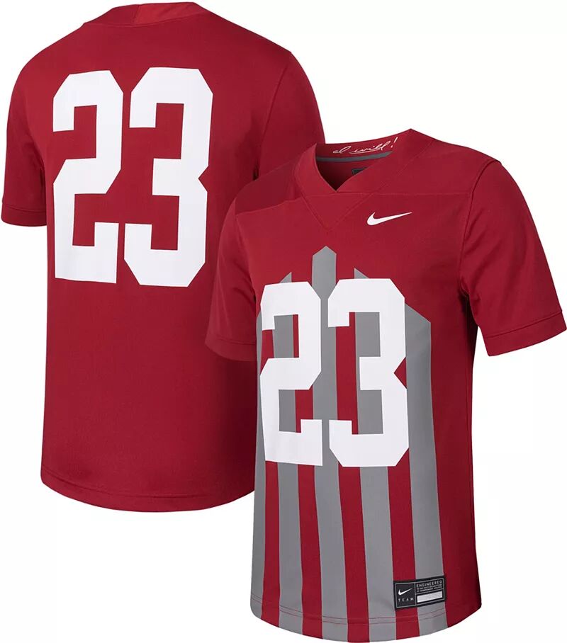 

Мужская футбольная майка Nike Iowa State Cyclones # 23 Cardinal Replica Throwback