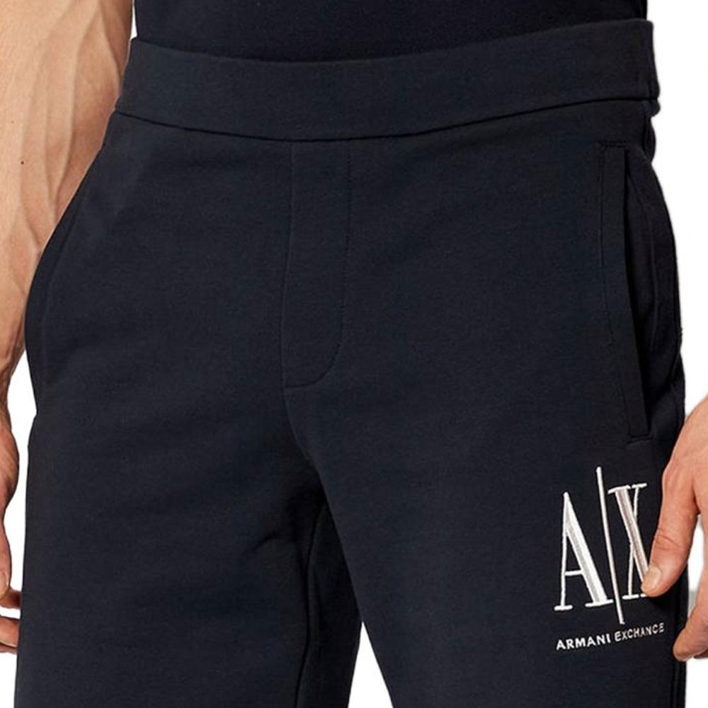 Шорты повседневные мужские черные EMPORIO ARMANI, морской синий — фото 4