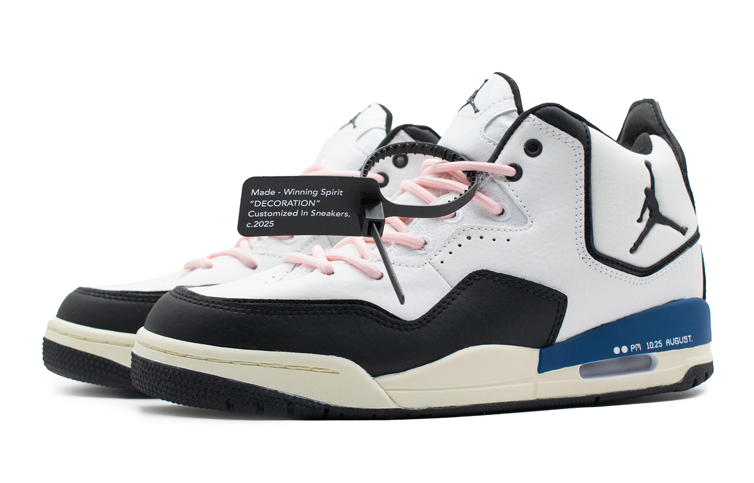 Jordan Courtside 23 Mid Top детские баскетбольные кроссовки Blue для подростков — фото 4