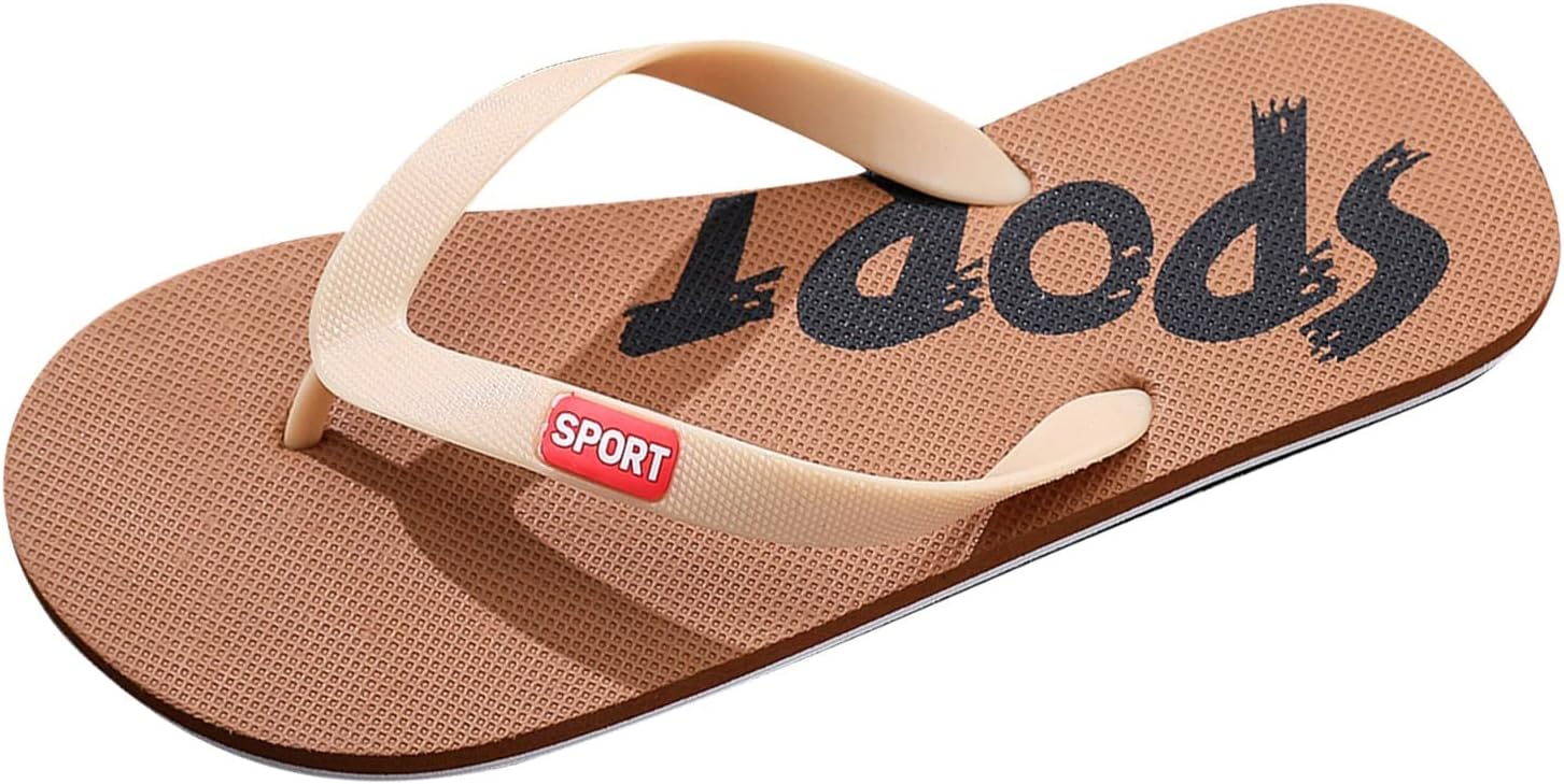 

Мужские обувь, плоские шлепанцы с рыбьей костью, модные повседневные пляжные сандалии, шлепанцы из резины для мужчин Generic, хаки