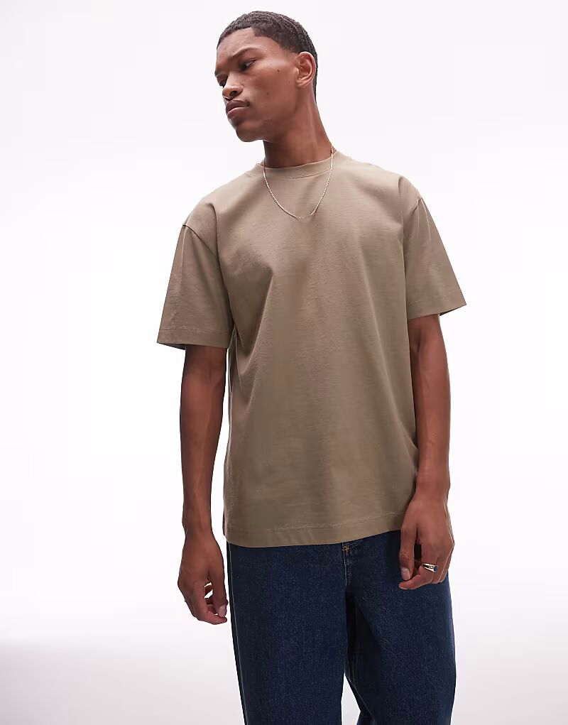 

Футболка Topman свободного кроя цвета хаки
