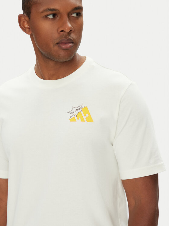 Футболка обычного кроя Food Grilled Cheese Graphic JM6459 Adidas, белый — фото 4