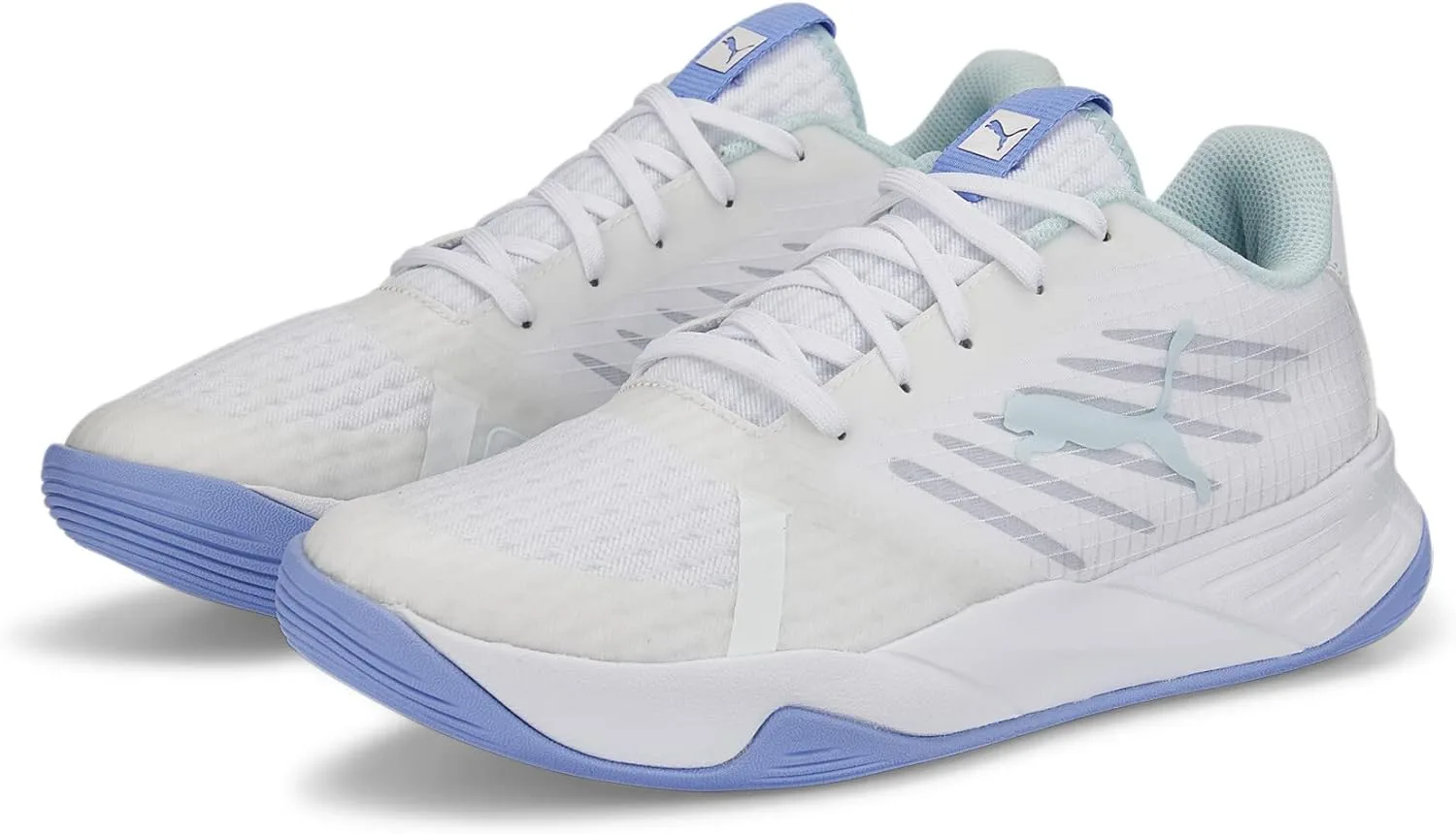 Кроссовки PUMA Unisex Accelerate Pro II W+ для дома, белый/синий/фиолетовый — фото 2