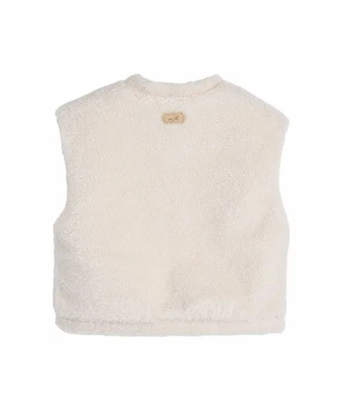 Жилет двусторонний Moimoln Mushroom Reversible Vest, полиэстер, айвори — фото 2