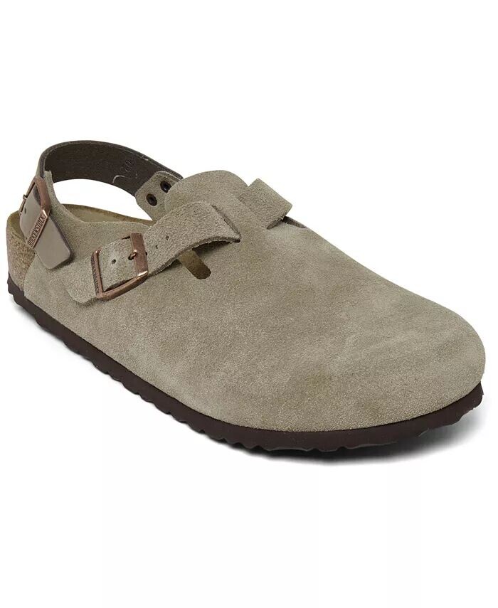 

Мужские замшевые кожаные сабо Tokio от Finish Line Birkenstock, коричневый/бежевый