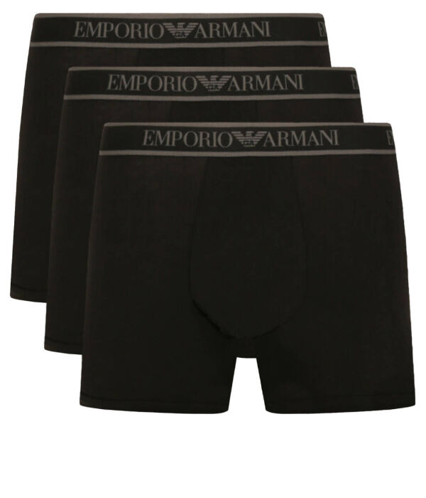 

Комплект боксеров Emporio Armani с логотипом, 3 штуки