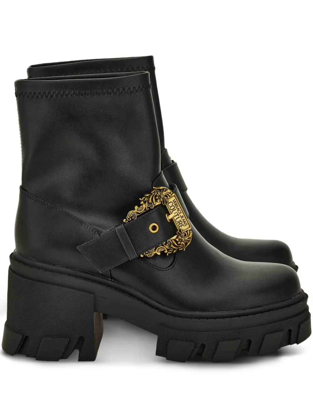 Ботинки с пряжками Versace Jeans Couture, черный