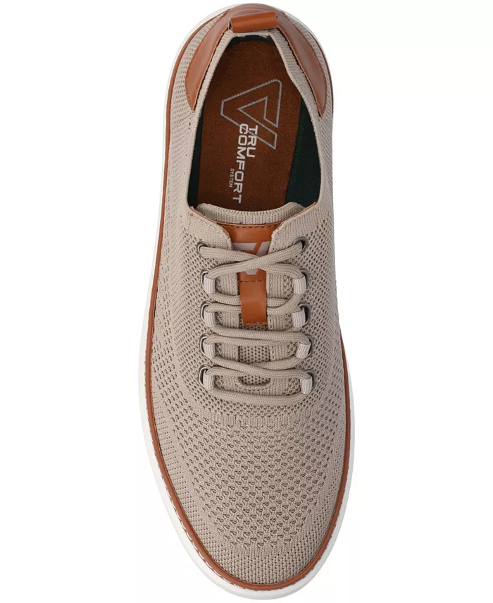 Мужские повседневные удобные вязаные кроссовки Norris Comfort Vance Co., коричневый/бежевый — фото 4