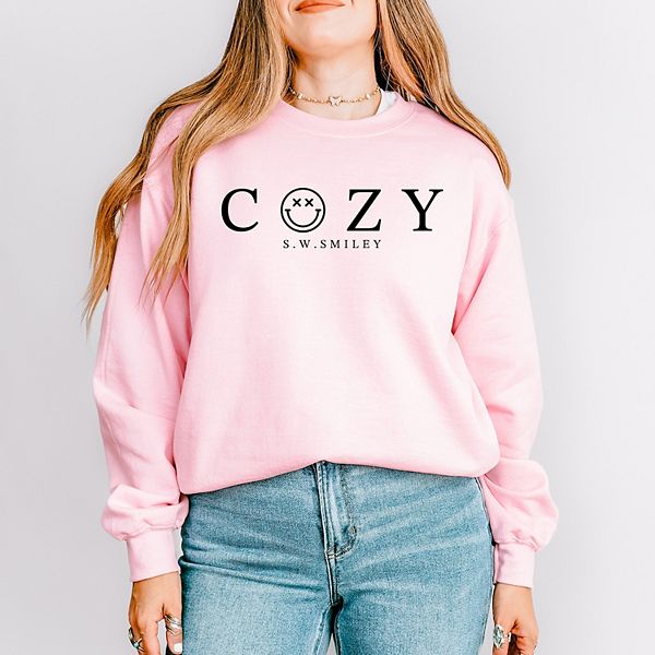 

SWSmiley cozy outline - женский графический свитшот Simply Sage Market, Light Pink, Зеленый, SWSmiley cozy outline - женский графический свитшот Simply Sage Market, Light Pink