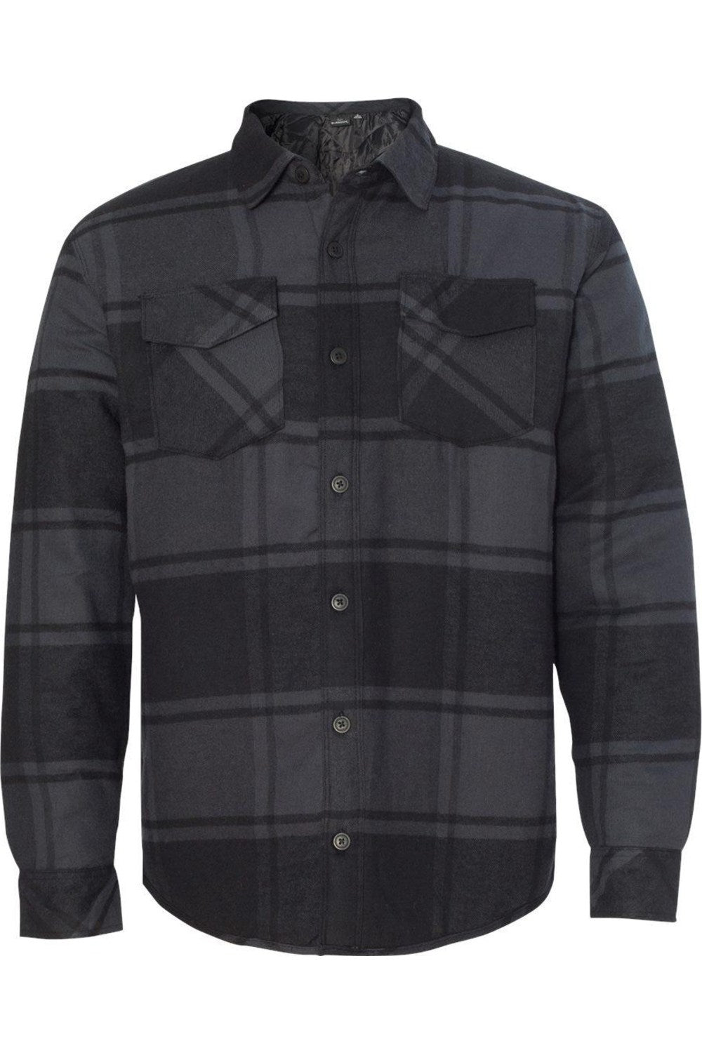 

Стеганая фланелевая куртка Burnside, цвет black plaid