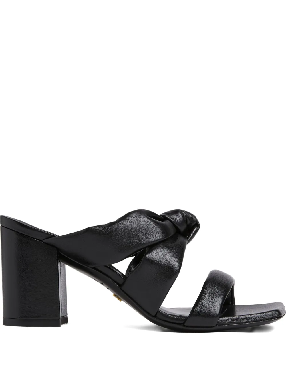 Мюли Playa на каблуке 75 мм Stuart Weitzman, черный