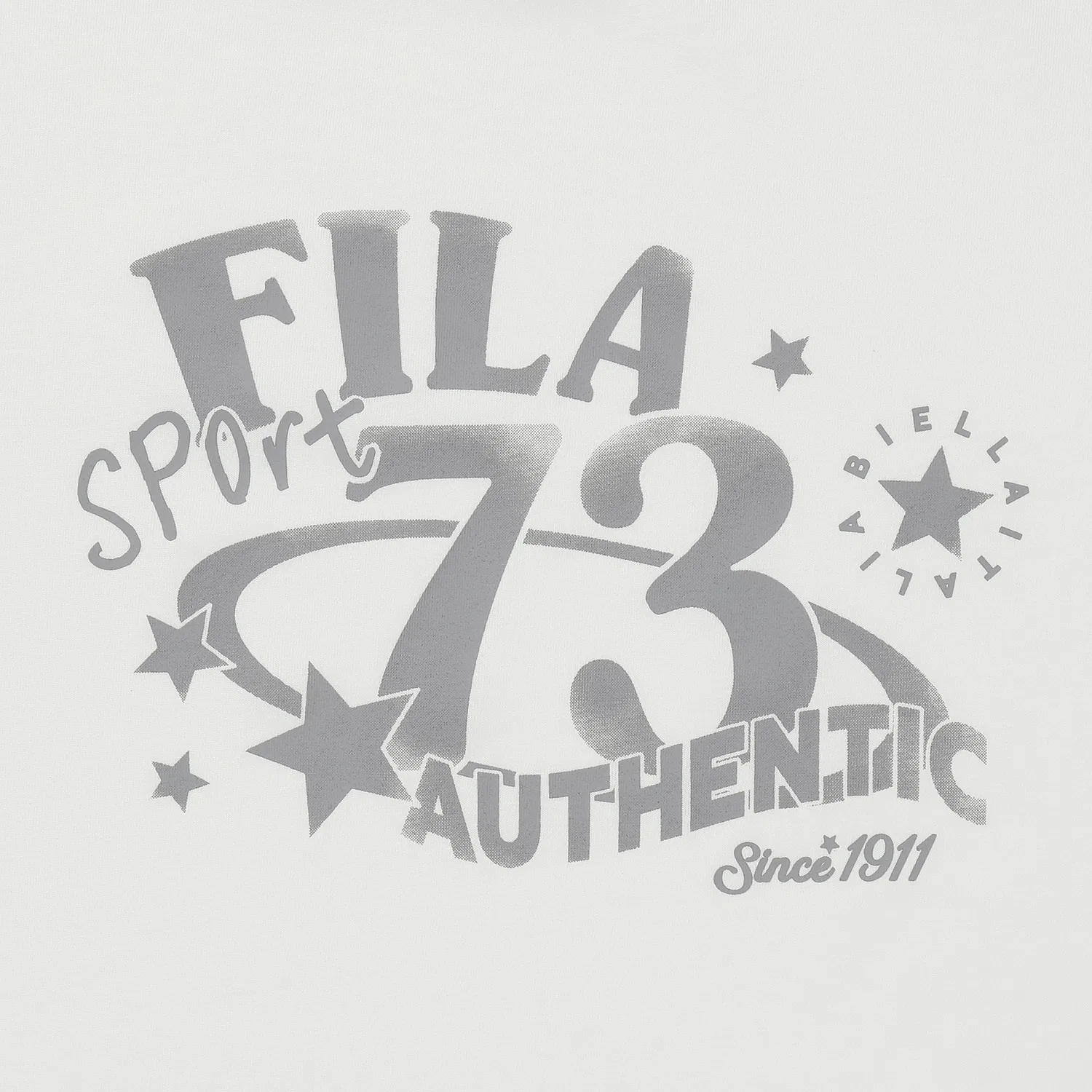 Детская футболка свободного кроя белая от Fila Kids — фото 4