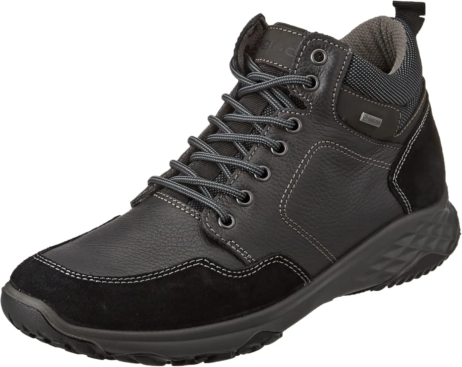 Мужские кроссовки IGI&Co Edwin GTX Стифелетт, черный/оранжевый