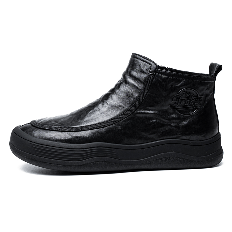 

YEDANI Черные мужские ботинки на щиколотку однослойные, цвет Black Single Layer Shoes