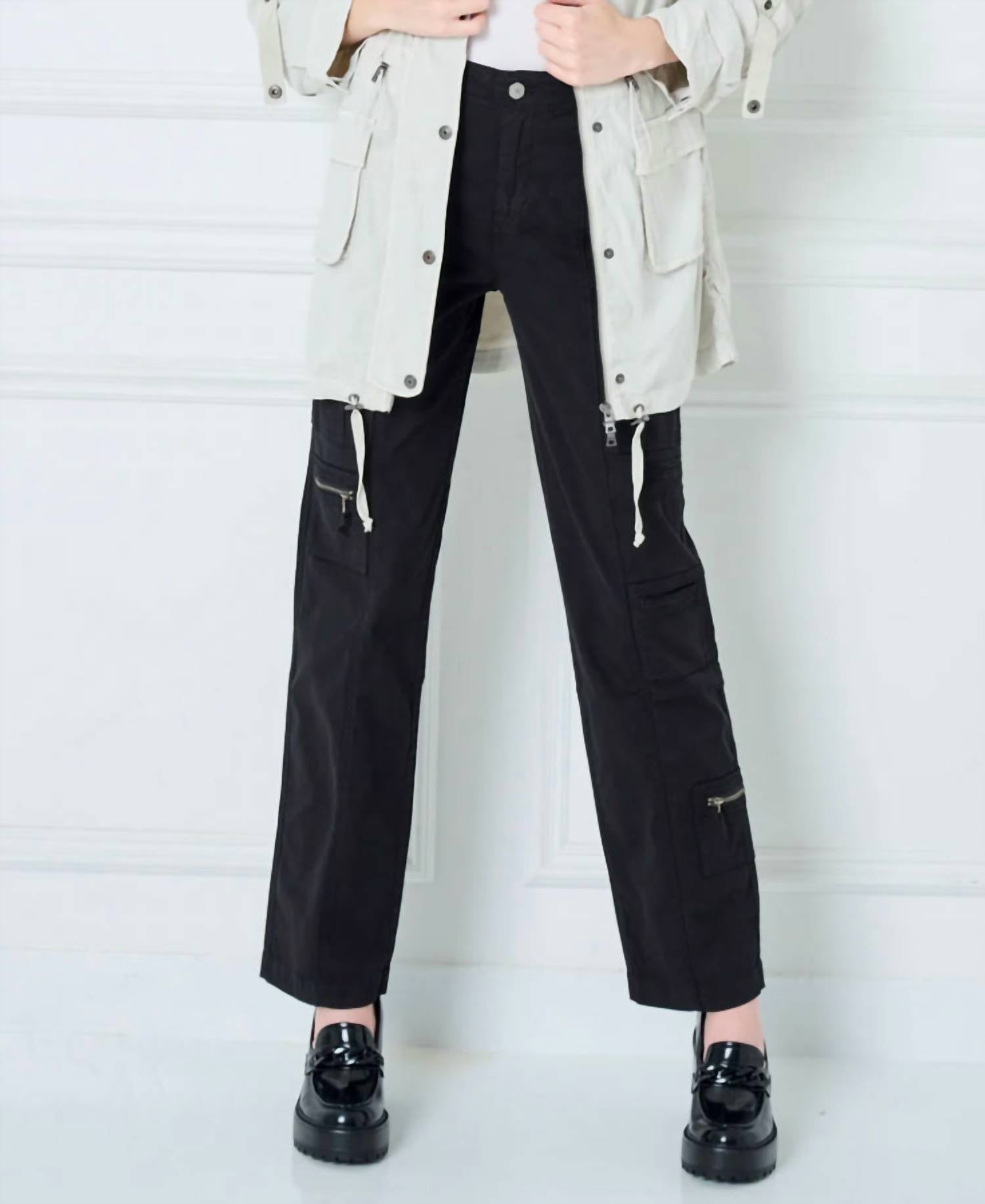 

Marrakech Брюки-карго Wrenley из эластичной саржи с лиоцеллом, черные