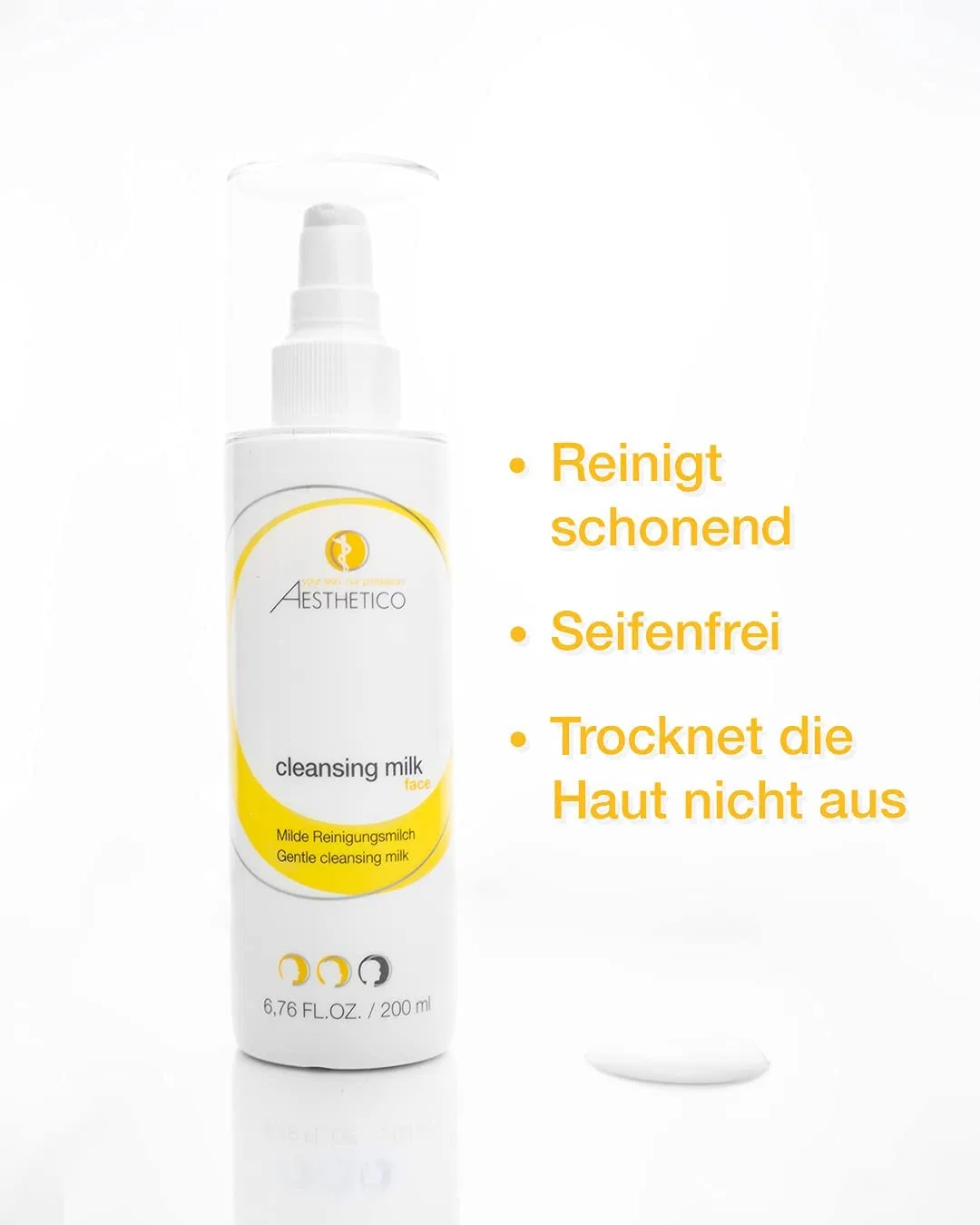 Мягкое очищающее молочко AESTHETICO Cleansing milk для сухой и склонной к экземе кожи, 5 x 200 мл Aesthetico — фото 3