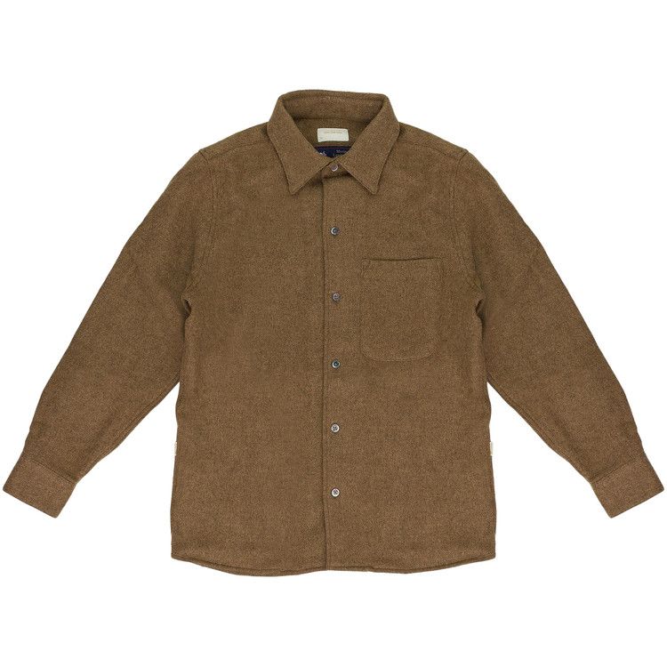 

Рубашка Aimé Leon Dore Merino Wool Button Down Shirt, Brown