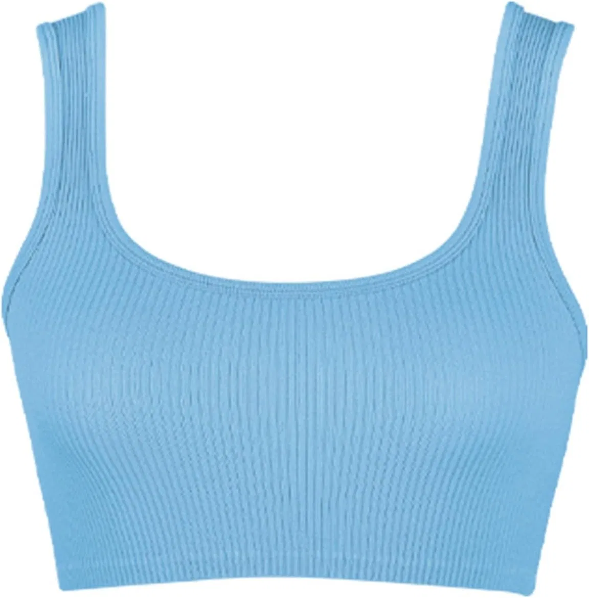 Женский топ-кроп спортивный бра Y2K, Light Blue