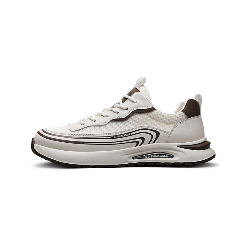 

U.S. POLO ASSN. Мужские белые кеды низкие, цвет White