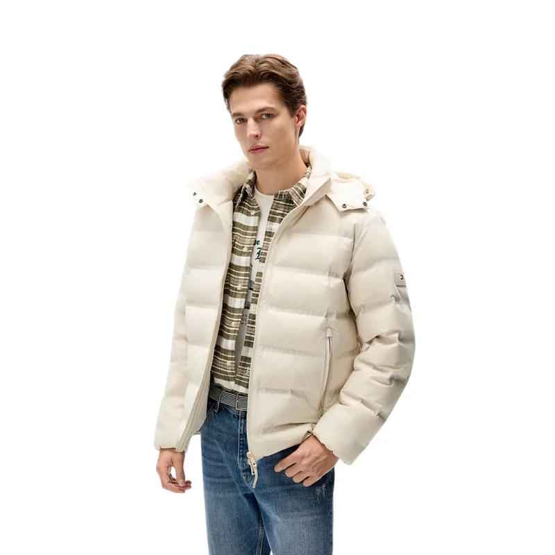 Мужская пуховая куртка Tommy Hilfiger, экрю ACG